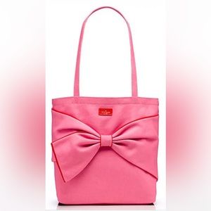 Kate Spade pink canvas tote